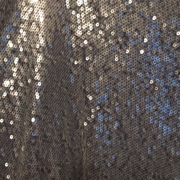 Navy blue sequin hoodie - Picture 2 of 5